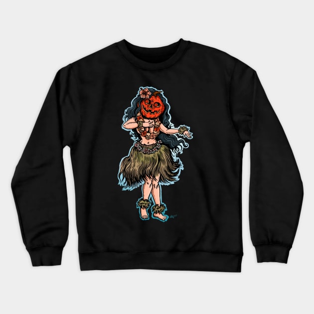 Hula Ween Crewneck Sweatshirt by ZugArt01